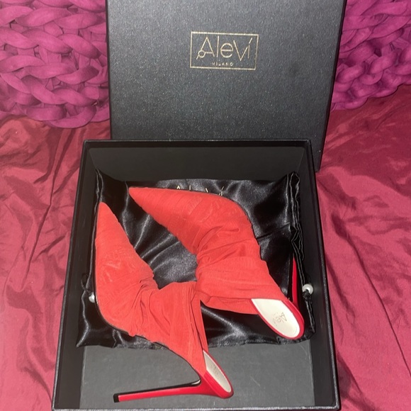 Alevi Milano Shanina 110 Look net red mules - Picture 13 of 17